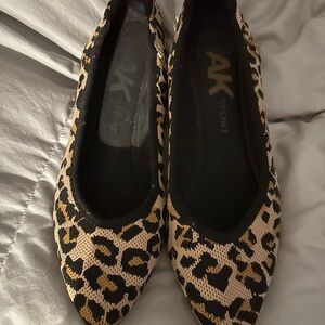 Anne Klein AK Leopard Print Flats Shoes Women